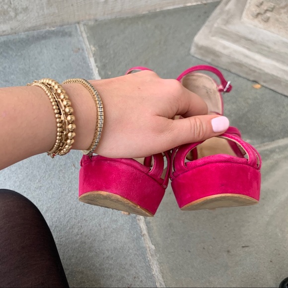 Aldo Sexy Suede Strappy Platform Heels - Picture 3 of 5